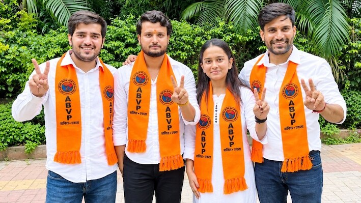 DUSU Election Result 2026: ABVP के चारों कैंडिडेट को मिले कितने-कितने वोट, क्या रहा जीत-हार का अंतर?
