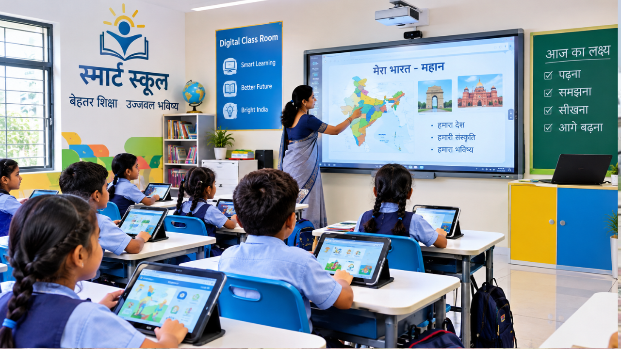UP Schools Smart Infrastructure: यूपी के 14,429 सरकारी प्राथमिक स्कूल होंगे स्मार्ट, ₹300 करोड़ की परियोजना का GO जारी UP Schools Smart Infrastructure: यूपी के 14,429 सरकारी प्राथमिक स्कूल होंगे स्मार्ट, ₹300 करोड़ की परियोजना का GO जारी