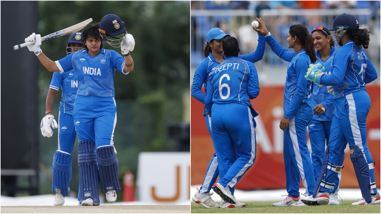 Asian Games: फाइनल में पहुंची भारतीय महिला क्रिकेट टीम, बांग्लादेश को हराया; शेफाली वर्मा ने टी20 इंटरनेशनल में ठोका पहला शतक Asian Games: फाइनल में पहुंची भारतीय महिला क्रिकेट टीम, बांग्लादेश को हराया; शेफाली वर्मा ने टी20 इंटरनेशनल में ठोका पहला शतक