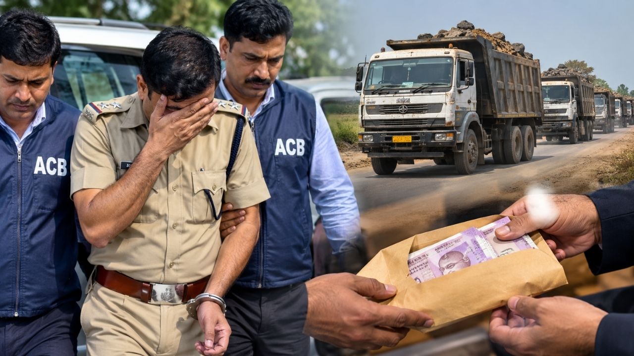 Kurukshetra में CID इंस्पेक्टर 5 लाख रुपये रिश्वत लेते गिरफ्तार, 70 माइनिंग वाहनों से वसूली का आरोप Kurukshetra में CID इंस्पेक्टर 5 लाख रुपये रिश्वत लेते गिरफ्तार, 70 माइनिंग वाहनों से वसूली का आरोप