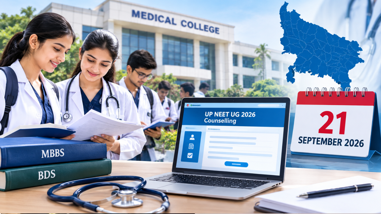 UP NEET UG 2026 Counselling: पहले चरण के दाखिले बहाल, 21 सितंबर से च्वाइस फिलिंग; जानें पूरा संशोधित शेड्यूल UP NEET UG 2026 Counselling: पहले चरण के दाखिले बहाल, 21 सितंबर से च्वाइस फिलिंग; जानें पूरा संशोधित शेड्यूल