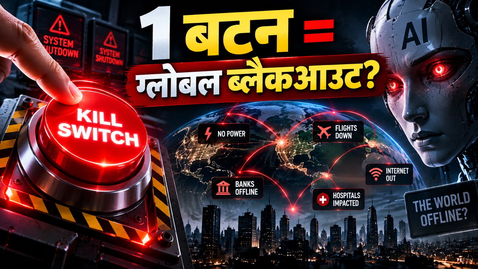बेकाबू AI पर Break लगाने वाला Kill Switch! खतरनाक AI को एक सेकंड में कर देगा Shut Down? बेकाबू AI पर Break लगाने वाला Kill Switch! खतरनाक AI को एक सेकंड में कर देगा Shut Down?