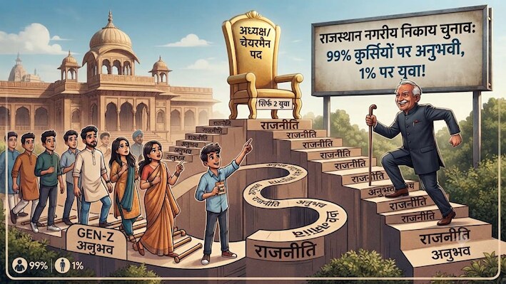 संसद से सड़क तक युवा, पर निकायों में कौन बना राजा? Gen-Z ने गाड़े झंडे, लेकिन चेयरमैन की कुर्सी तक पहुंचने में छूटे पसीने