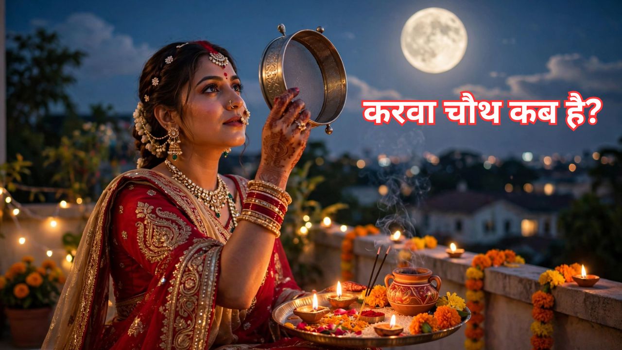 करवा चौथ 2026 कब है? सुहागिनें रखेंगी निर्जला व्रत, नोट कर लें चंद्रोदय और पूजा समय करवा चौथ 2026 कब है? सुहागिनें रखेंगी निर्जला व्रत, नोट कर लें चंद्रोदय और पूजा समय
