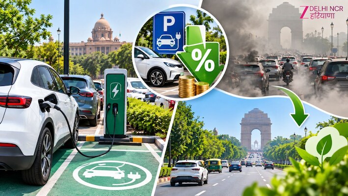 दिल्ली में EV वालों को Parking में 50% छूट, लेकिन क्या इससे प्रदूषण घटेगा?