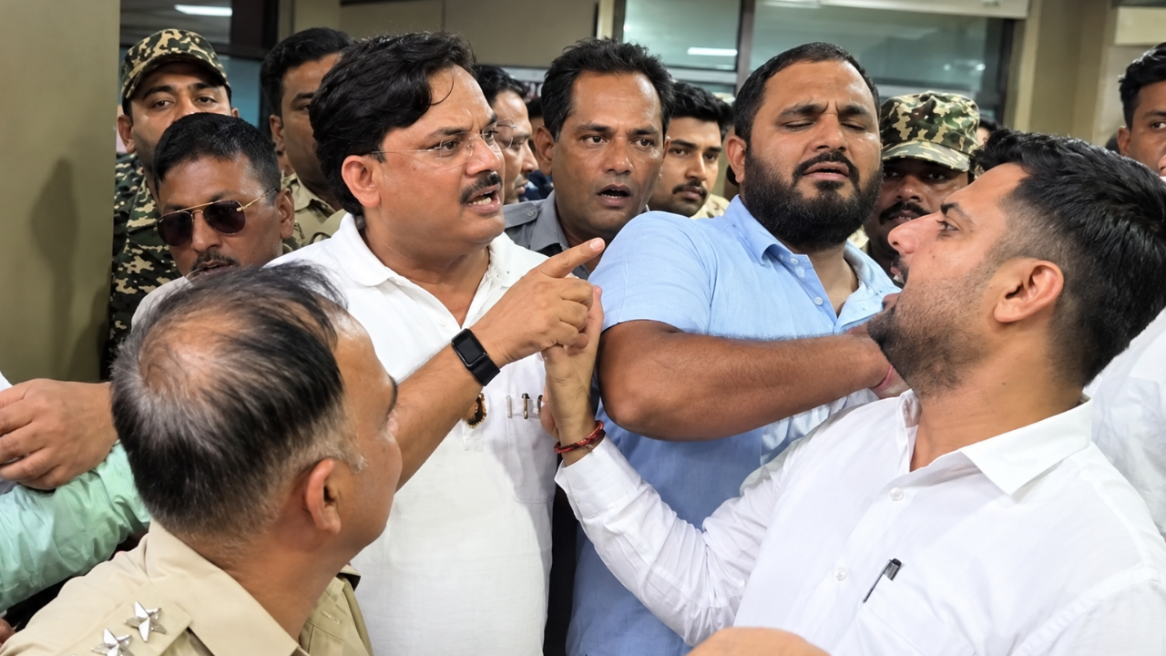 Delhi में DM ऑफिस में शाहदरा विधायक और वकीलों के बीच हाथापाई, लात-घूंसे चलने से मचा हंगामा Delhi में DM ऑफिस में शाहदरा विधायक और वकीलों के बीच हाथापाई, लात-घूंसे चलने से मचा हंगामा