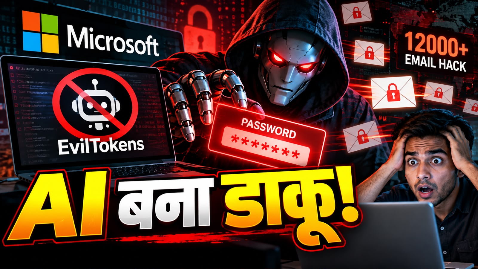 सावधान! AI के पास आ गया आपका पासवर्ड? Microsoft ने बैन किया साइबर ठगों का 'EvilTokens' चैटबॉट, 12000+ ईमेल हैक सावधान! AI के पास आ गया आपका पासवर्ड? Microsoft ने बैन किया साइबर ठगों का 'EvilTokens' चैटबॉट, 12000+ ईमेल हैक