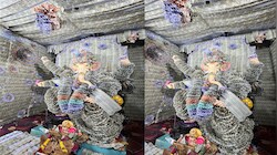 Udaipur Ganesh Mahotsav: गणेशजी की आंगी में लगे 1 करोड़ 41 लाख के नोट और 42 किलो सोना-चांदी, भक्त देखते रह गए श्रृंगार 