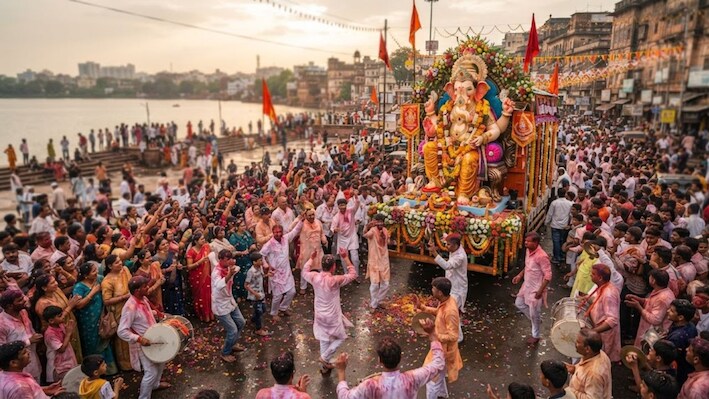 भोपाल के 7 घाटों पर 10000  प्रतिमाओं का विसर्जन: अनंत चतुर्दशी पर लागू रहेगा ट्रैफिक डायवर्जन, रेलवे स्टेशन-एयरपोर्ट के रास्ते भी बदले; इन मार्गों पर जानें से बचें