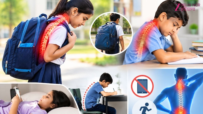 बच्चों में बढ़ रहा गर्दन-कंधे का दर्द, भारी बैग और घंटों बैठने से बिगड़ रही सेहत