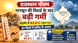 राजस्थान में मानसून विदा होते ही बढ़ी गर्मी: बाड़मेर में 43.6 डिग्री पहुंचा पारा, इन जिलों में बारिश के आसार