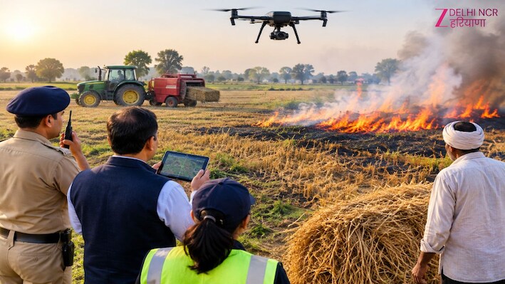 पराली जलाने वालों की खैर नहीं: ड्रोन से निगरानी, FIR से लेकर ‘रेड एंट्री’ तक होगी कार्रवाई