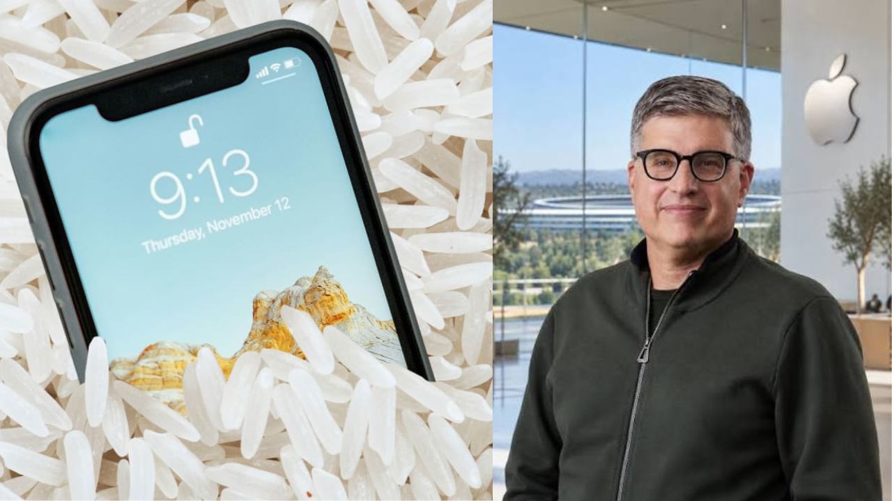 गीला iPhone सुखाने के लिए चावल में रखना कारगर है या नहीं? Apple के हार्डवेयर इंजीनियरिंग VP ने बताया सच गीला iPhone सुखाने के लिए चावल में रखना कारगर है या नहीं? Apple के हार्डवेयर इंजीनियरिंग VP ने बताया सच