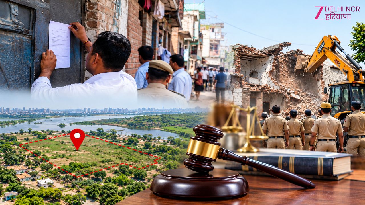 दिल्ली में यूपी की वो जमीन, जहां बसे हैं 1800 मकान-दुकान, नोटिस के बाद खाली कराने की तैयारी दिल्ली में यूपी की वो जमीन, जहां बसे हैं 1800 मकान-दुकान, नोटिस के बाद खाली कराने की तैयारी