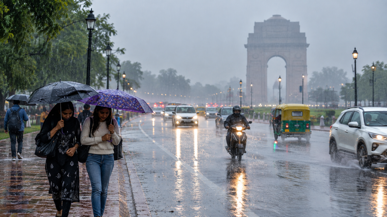 सर्दी की आहट! Delhi-NCR में बारिश से बदला मौसम का मिजाज, अगले 2-3 दिन तक बरसात की चेतावनी सर्दी की आहट! Delhi-NCR में बारिश से बदला मौसम का मिजाज, अगले 2-3 दिन तक बरसात की चेतावनी