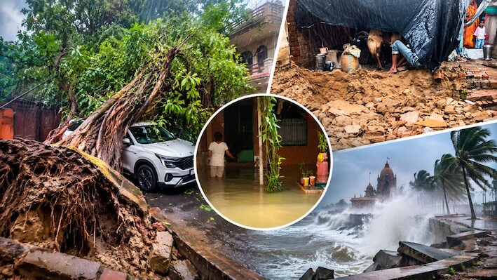 UP से बिहार तक पेड़ उखड़े, मकान ढहे, लोग मलबे में दबे; ओडिशा में घरों तक पहुंचा समंदर का पानी... बारिश ने बरपाया कहर, देखिए तस्वीरें