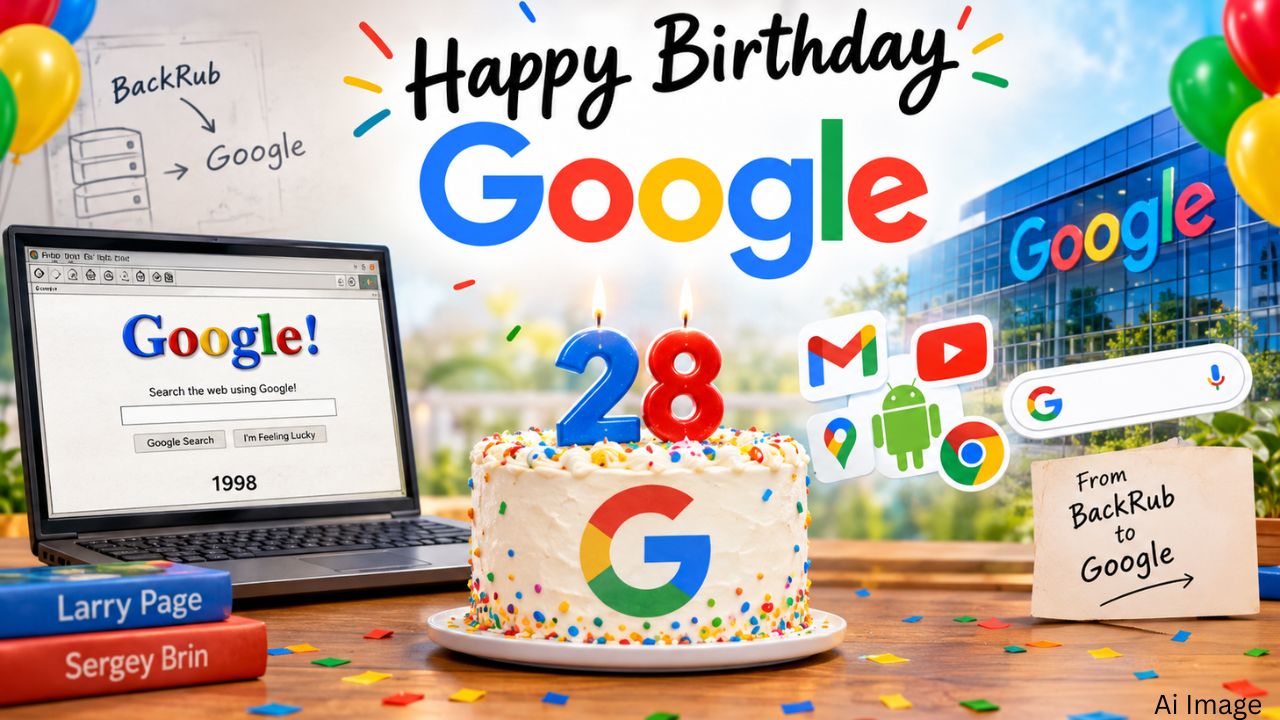 Happy Birthday Google: शुरुआत की तारीख कोई और, जश्न किसी और दिन! आखिर 27 सितंबर को ही क्यों बर्थडे मनाता है गूगल? Happy Birthday Google: शुरुआत की तारीख कोई और, जश्न किसी और दिन! आखिर 27 सितंबर को ही क्यों बर्थडे मनाता है गूगल?
