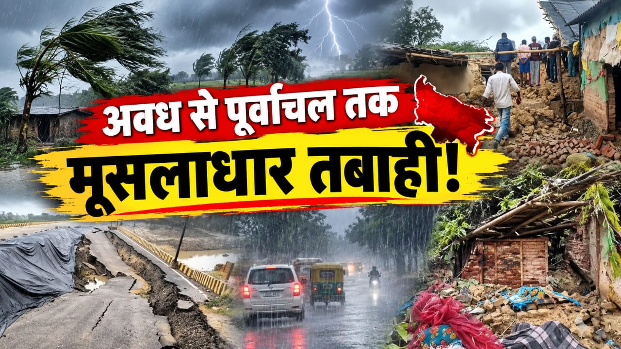 बारिश बनी काल: यूपी में ढही दीवारें और धंसी सड़कें, बहराइच-लखनऊ समेत कई जिलों में हाहाकार, 30 से ज्यादा लोगों की गई जान बारिश बनी काल: यूपी में ढही दीवारें और धंसी सड़कें, बहराइच-लखनऊ समेत कई जिलों में हाहाकार, 30 से ज्यादा लोगों की गई जान
