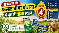 राजस्थान के किसानों के लिए बड़ी खबर: फसल बीमा में देश में चौथा नंबर, पढ़ें ₹35,600 करोड़ का पूरा गणित