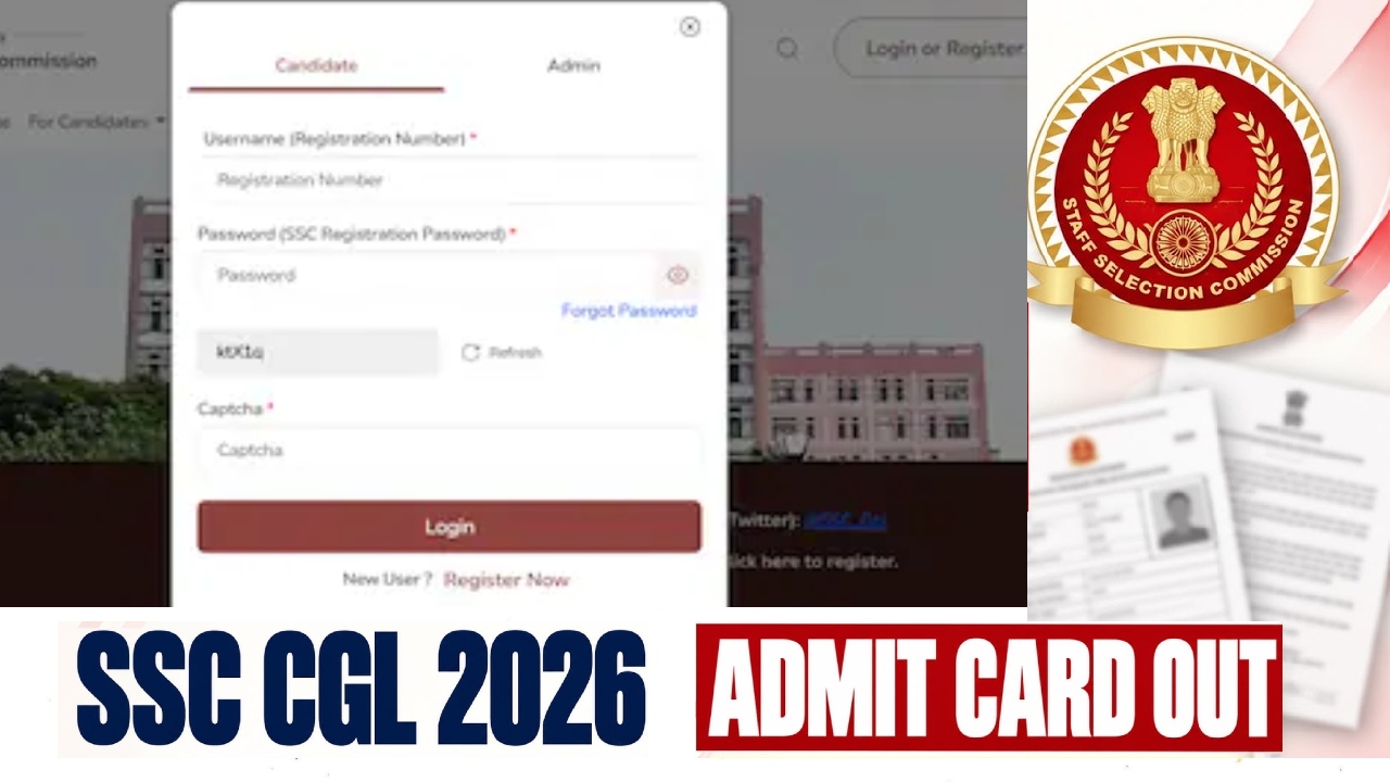 SSC CGL Admit Card 2026 OUT: टियर-1 परीक्षा का एडमिट कार्ड जारी, इस डायरेक्ट लिंक से डाउनलोड करें हॉल टिकट SSC CGL Admit Card 2026 OUT: टियर-1 परीक्षा का एडमिट कार्ड जारी, इस डायरेक्ट लिंक से डाउनलोड करें हॉल टिकट