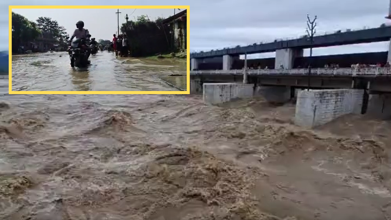 Bihar Flood: गंडक के पानी में डूबा बेतिया-गोरखपुर NH-727, देखें बाढ़ की भयावह तस्वीरें! Bihar Flood: गंडक के पानी में डूबा बेतिया-गोरखपुर NH-727, देखें बाढ़ की भयावह तस्वीरें!