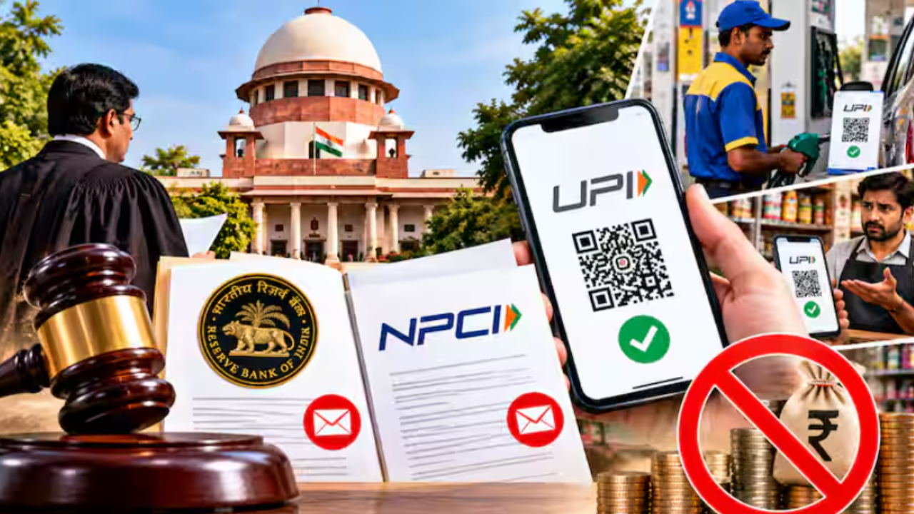 UPI विवाद पर सुप्रीम कोर्ट का बड़ा कदम, RBI-NPCI को नोटिस, फिलहाल रोक से इनकार UPI विवाद पर सुप्रीम कोर्ट का बड़ा कदम, RBI-NPCI को नोटिस, फिलहाल रोक से इनकार
