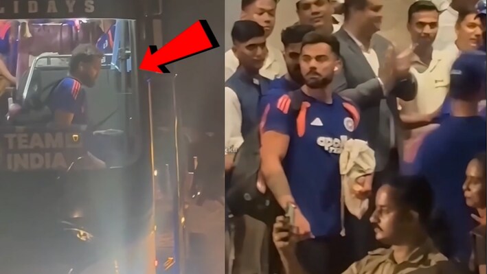 उधर जश्न की तैयारी में थी टीम इंडिया, इधर बस से उतरते समय बुरी तरह गिरे रोहित शर्मा, VIDEO देख घबराए फैंस