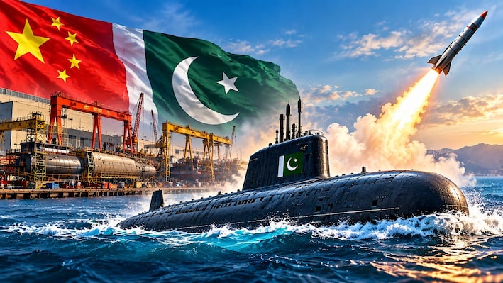 चीन की मदद से PAK ने बनाई ‘हंगोर’ पनडुब्बी! समंदर के नीचे पहली दागी मिसाइल, भारत के लिए कितनी बड़ी चुनौती