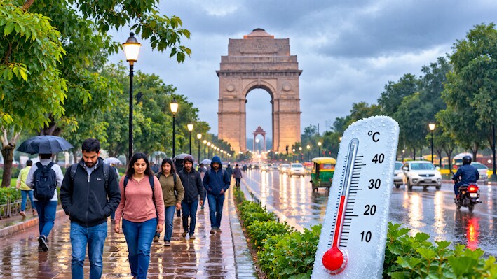 Delhi Weather: सितंबर में नवंबर जैसी ठंड, तापमान में गिरावट शुरू; 21 डिग्री पहुंचा पारा 