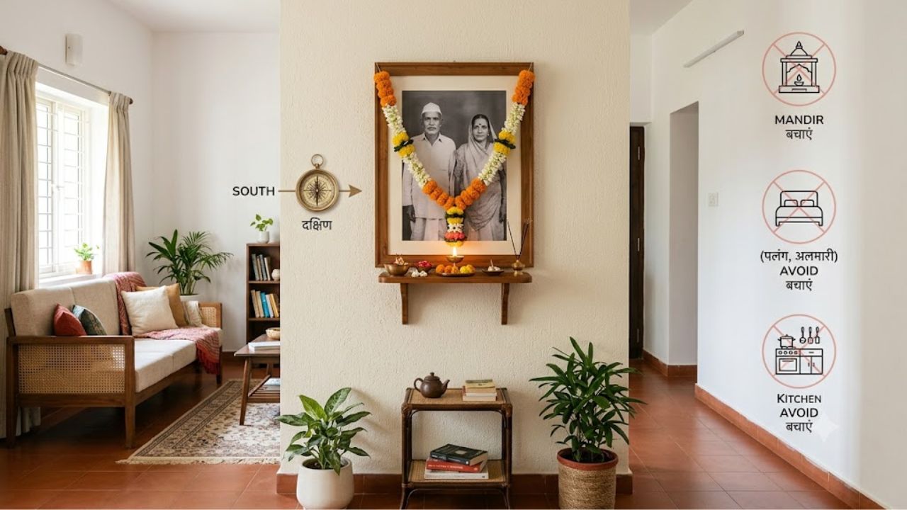 आप भी तो नहीं कर रहे पितरों की तस्वीर रखने में ये गलतियां? रुक सकती है तरक्की, घटने लगता है पैसा! आप भी तो नहीं कर रहे पितरों की तस्वीर रखने में ये गलतियां? रुक सकती है तरक्की, घटने लगता है पैसा!