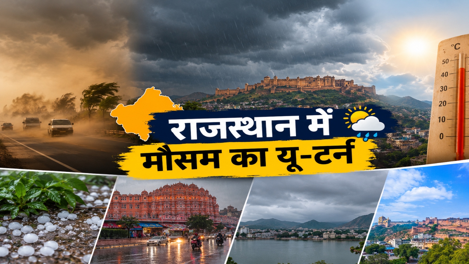 Rajasthan Weather Update: राजस्थान में दिन में छाया अंधेरा, आंधी-बारिश के बाद फिर बदला मौसम, जानें अगले 4 दिन का हाल Rajasthan Weather Update: राजस्थान में दिन में छाया अंधेरा, आंधी-बारिश के बाद फिर बदला मौसम, जानें अगले 4 दिन का हाल