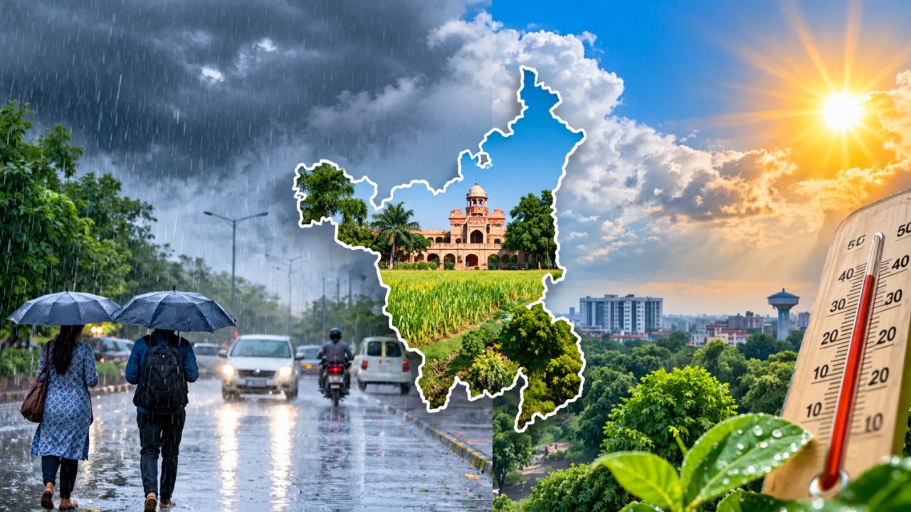 Haryana Weather: मानसून की विदाई के बीच बदला मौसम, कहीं बारिश तो कहीं खिलेगी धूप; अगले 7 दिनों में मौसम लेगा करवट Haryana Weather: मानसून की विदाई के बीच बदला मौसम, कहीं बारिश तो कहीं खिलेगी धूप; अगले 7 दिनों में मौसम लेगा करवट