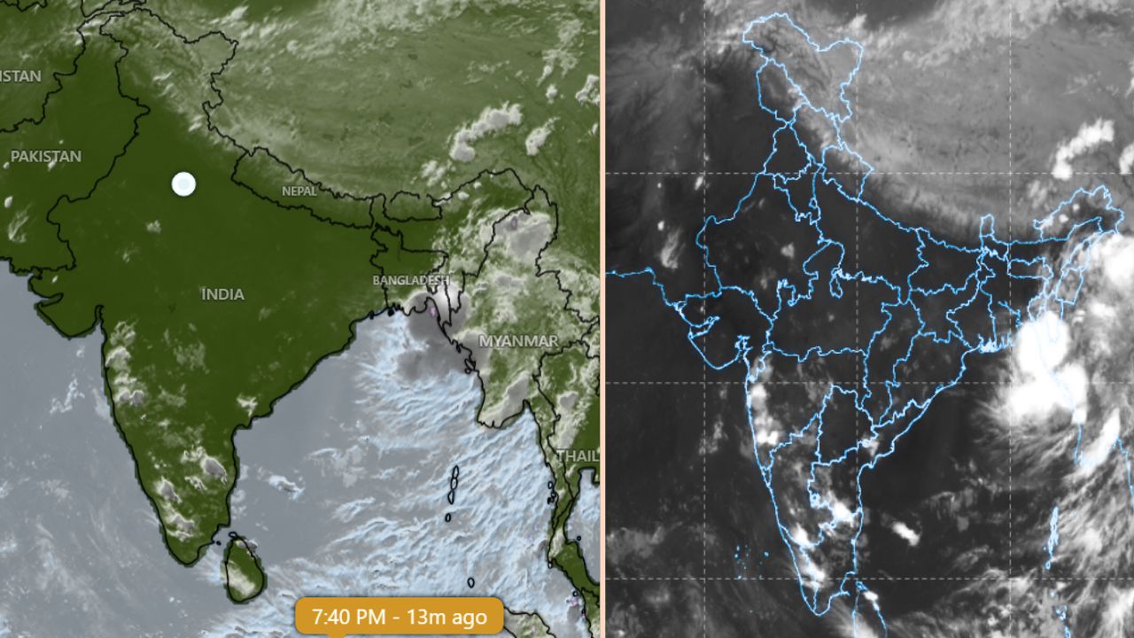 आसमान से गायब हुए काले बादल, क्या खत्म होने वाला है मानसून? सैटेलाइट तस्वीरों ने खोला राज आसमान से गायब हुए काले बादल, क्या खत्म होने वाला है मानसून? सैटेलाइट तस्वीरों ने खोला राज