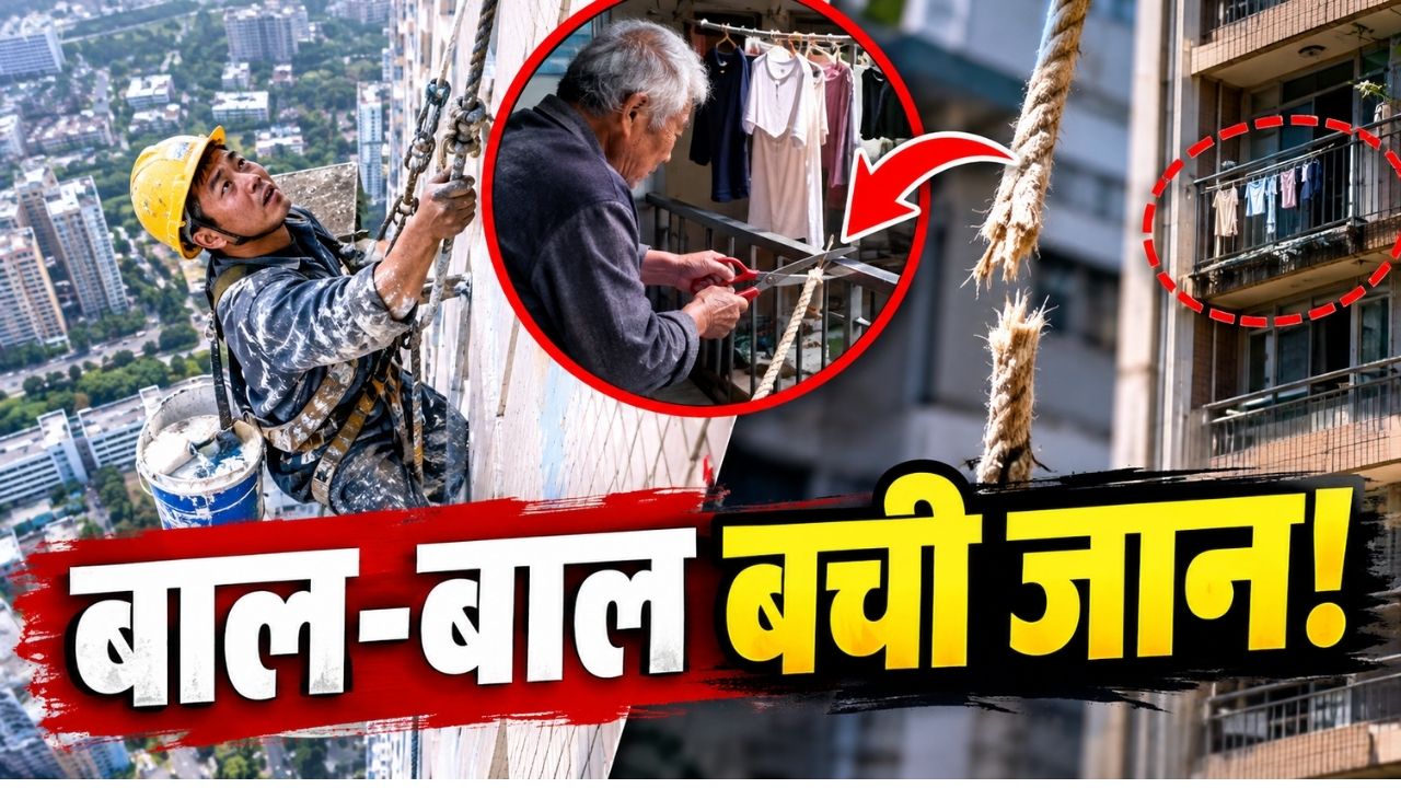 30वीं मंजिल पर लटक रहा था पेंटर, बुजुर्ग ने काट दी सुरक्षा रस्सी, वजह जानकर माथा पकड़ लेंगे आप 30वीं मंजिल पर लटक रहा था पेंटर, बुजुर्ग ने काट दी सुरक्षा रस्सी, वजह जानकर माथा पकड़ लेंगे आप