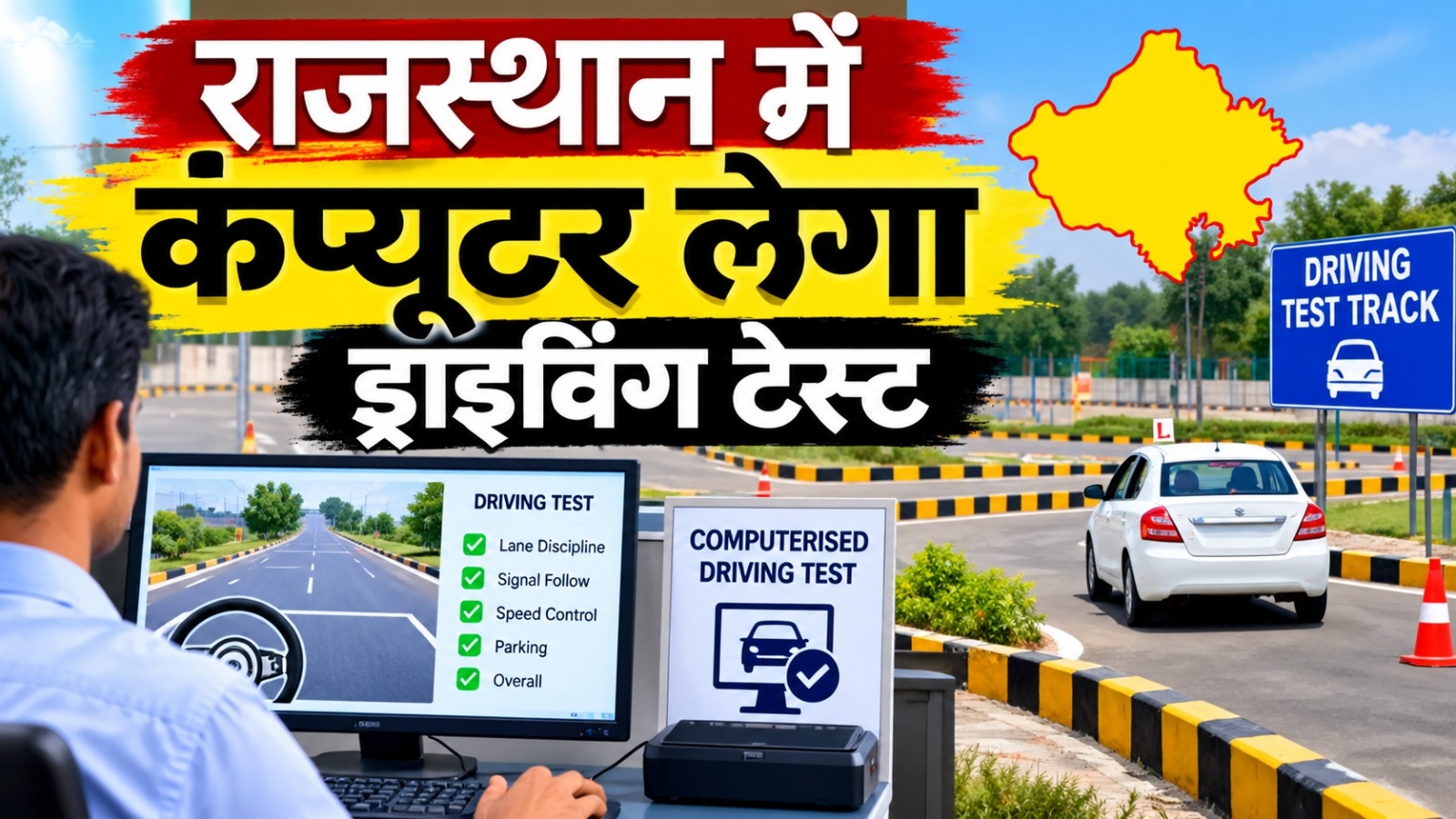 राजस्थान में DL बनवाने वालों के लिए बड़ा अपडेट: अब कंप्यूटर बताएगा आप ड्राइविंग में कितने माहिर राजस्थान में DL बनवाने वालों के लिए बड़ा अपडेट: अब कंप्यूटर बताएगा आप ड्राइविंग में कितने माहिर