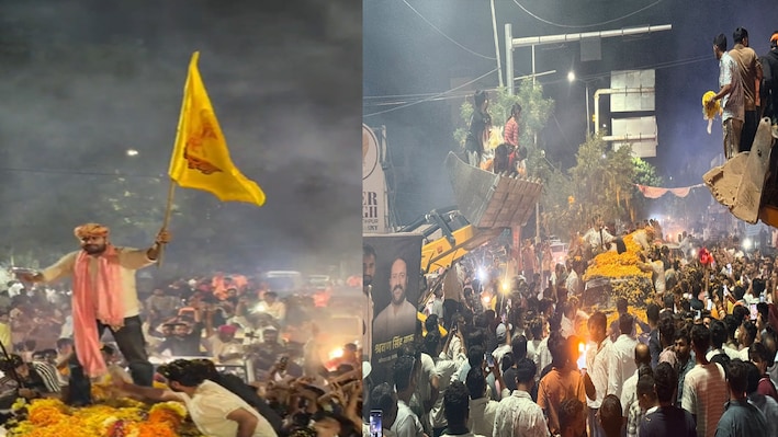 EWS आरक्षण की मांग को लेकर रविंद्र भाटी का शक्ति प्रदर्शन खत्म, जोधपुर में देर रात 2 बजे गाड़ी पर चढ़ लहाराया झंडा 