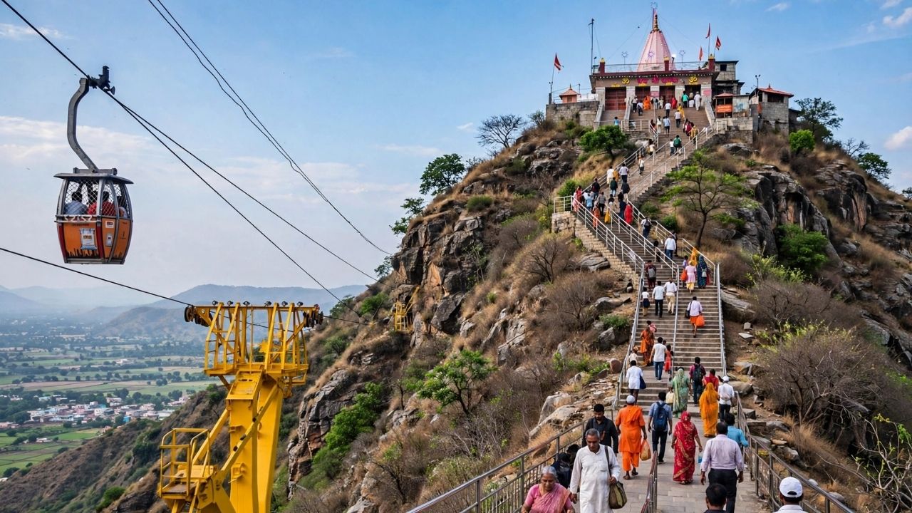 मैहर मां शारदा भक्तों के लिए जरूरी खबर! 4 अक्टूबर तक बंद रहेगा मंदिर का रोपवे, चढ़नी पड़ेंगी 1063 सीढ़ियां मैहर मां शारदा भक्तों के लिए जरूरी खबर! 4 अक्टूबर तक बंद रहेगा मंदिर का रोपवे, चढ़नी पड़ेंगी 1063 सीढ़ियां
