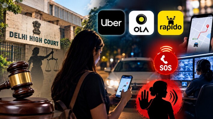 महिलाओं की सुरक्षा पर Delhi HC सख्त: Uber-Ola और Rapido को नोटिस, 24x7 SOS सेंटर समेत कई मांगें