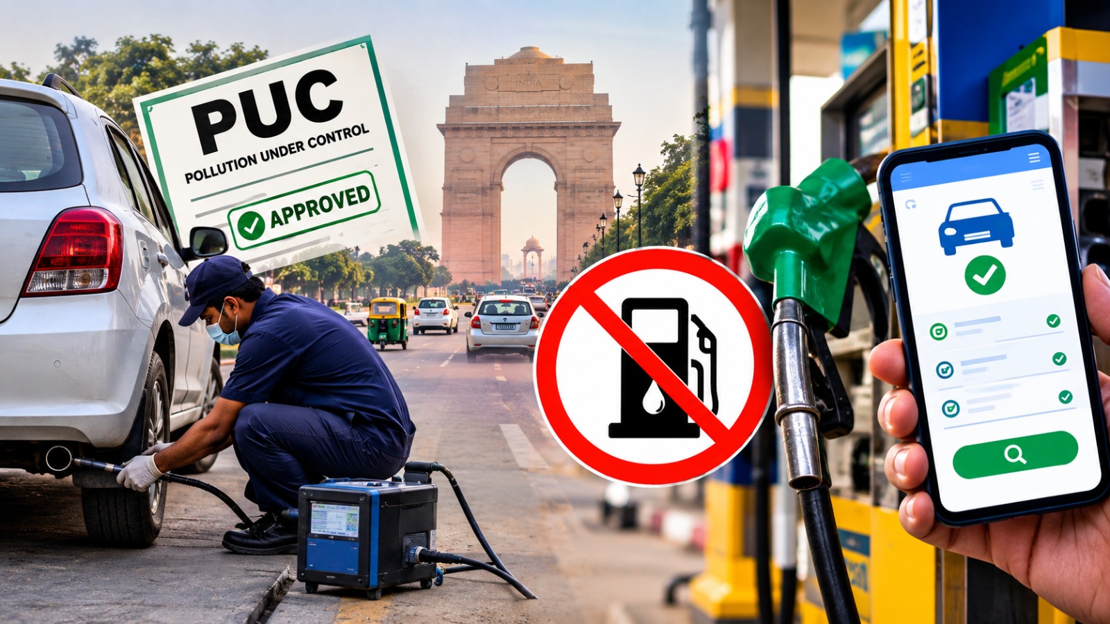 Delhi में 1 अक्टूबर से PUC नहीं तो Fuel भी नहीं, घर बैठे ऐसे चेक करें अपना Status Delhi में 1 अक्टूबर से PUC नहीं तो Fuel भी नहीं, घर बैठे ऐसे चेक करें अपना Status