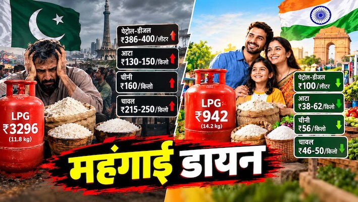 PAK में फिर फटा महंगाई का ‘बम’, LPG सिलेंडर 3296 रुपये के पार; जबकि भारत में सिर्फ ₹942, जानें कैसे कर पा रहा ये चमत्कार?