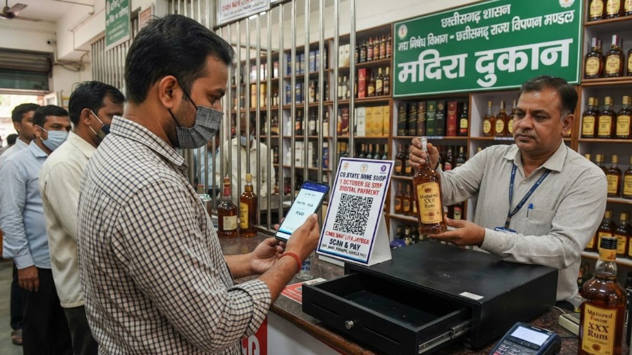 छत्तीसगढ़ में बड़ा बदलाव: अब प्रीमियम शराब दुकानों पर नहीं चलेगा कैश, ऐसे करना होगा पेमेंट, ओवररेटिंग पर लगेगी लगाम छत्तीसगढ़ में बड़ा बदलाव: अब प्रीमियम शराब दुकानों पर नहीं चलेगा कैश, ऐसे करना होगा पेमेंट, ओवररेटिंग पर लगेगी लगाम