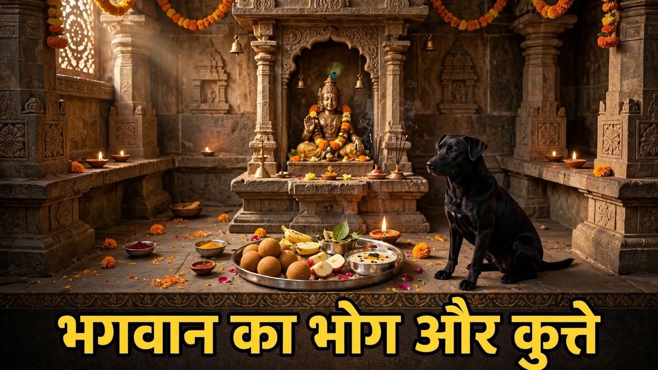 Puja Path: भगवान को भोग लगाने के बाद उसे कुत्ता खा ले तो यह शुभ या अशुभ, क्या इसके पीछे छिपा है कोई रहस्य? Puja Path: भगवान को भोग लगाने के बाद उसे कुत्ता खा ले तो यह शुभ या अशुभ, क्या इसके पीछे छिपा है कोई रहस्य?