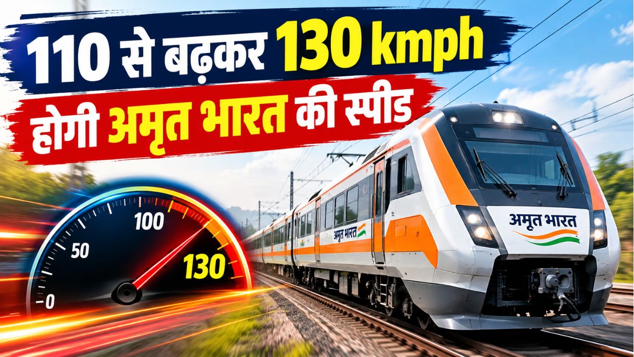 पटना से दिल्ली का सफर होगा आसान: 110 से बढ़कर 130 kmph होगी अमृत भारत की स्पीड, रेलवे बोर्ड ने दिए निर्देश पटना से दिल्ली का सफर होगा आसान: 110 से बढ़कर 130 kmph होगी अमृत भारत की स्पीड, रेलवे बोर्ड ने दिए निर्देश