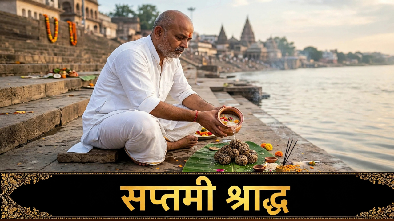 Pitru Paksha 2026: सप्तमी श्राद्ध पर क्या है कुतुप-रौहिण मुहूर्त और तर्पण सामग्री की लिस्ट? यहां मिलेगी पूरी डीटेल Pitru Paksha 2026: सप्तमी श्राद्ध पर क्या है कुतुप-रौहिण मुहूर्त और तर्पण सामग्री की लिस्ट? यहां मिलेगी पूरी डीटेल