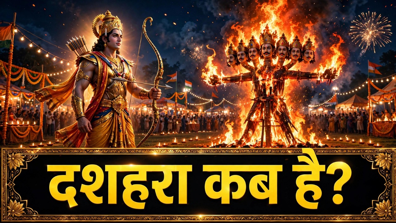 Dussehra 2026: इस साल कब मनाया जाएगा दशहरा, नोट कर लें सही तारीख और विजय मुहूर्त Dussehra 2026: इस साल कब मनाया जाएगा दशहरा, नोट कर लें सही तारीख और विजय मुहूर्त