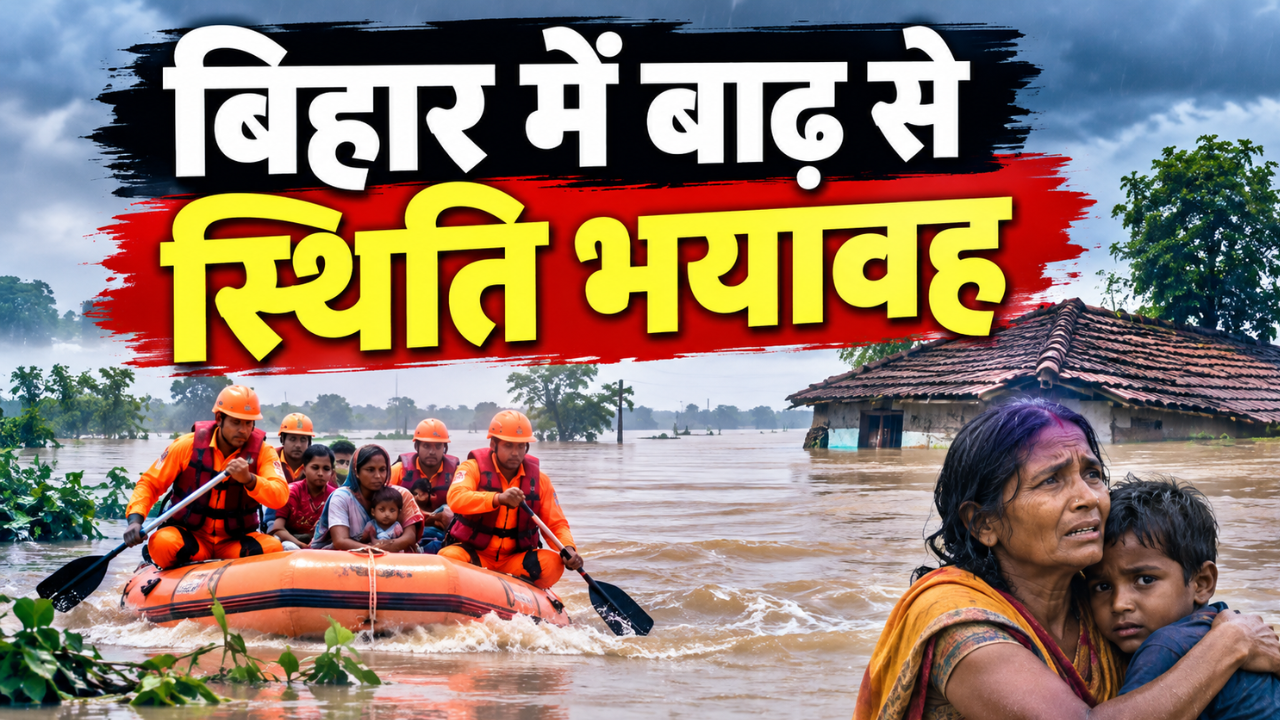 बिहार में बाढ़: सारण में तटबंध टूटने से गांव डूबे, मुजफ्फरपुर में बागमती-नारायणी-गंडक का रौद्र रूप, हाई अलर्ट पर प्रशासन बिहार में बाढ़: सारण में तटबंध टूटने से गांव डूबे, मुजफ्फरपुर में बागमती-नारायणी-गंडक का रौद्र रूप, हाई अलर्ट पर प्रशासन
