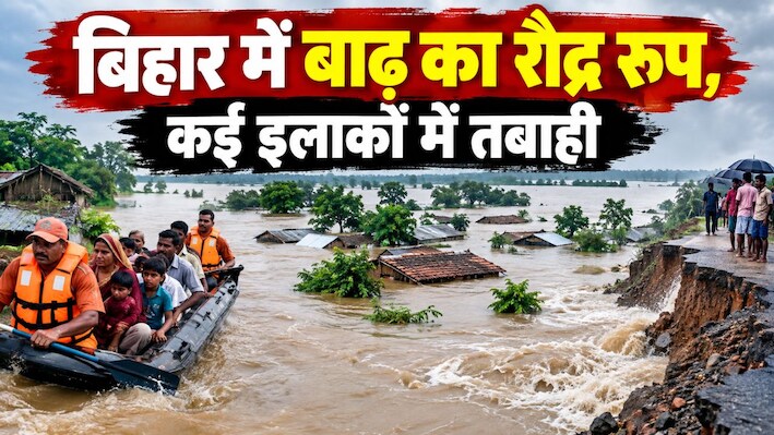 बिहार में बाढ़ का रौद्र रूप: नेपाल से छोड़े गए पानी से मुजफ्फरपुर की 22 पंचायतें जलमग्न, वहीं बेगूसराय में चाचा-भतीजे की डूबने से मौत
