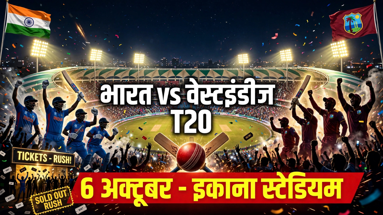 इकाना में लौटेगा 2018 का रोमांच! रोहित ने तब उड़ाए थे वेस्टइंडीज के होश, 6 अक्टूबर को फिर T20 मुकाबला इकाना में लौटेगा 2018 का रोमांच! रोहित ने तब उड़ाए थे वेस्टइंडीज के होश, 6 अक्टूबर को फिर T20 मुकाबला
