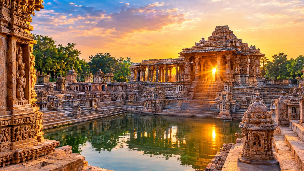 1000 साल पहले बिना चूने के कैसे बना मोढेरा सूर्य मंदिर? जानिए गर्भगृह, सूर्यकुंड और यूनेस्को लिस्ट की पूरी कहानी 1000 साल पहले बिना चूने के कैसे बना मोढेरा सूर्य मंदिर? जानिए गर्भगृह, सूर्यकुंड और यूनेस्को लिस्ट की पूरी कहानी