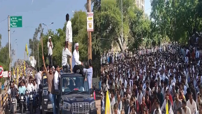 बारां में खाद संकट को लेकर हल्ला बोल, हजारों किसानों के साथ सड़क पर उतरे नरेश मीणा